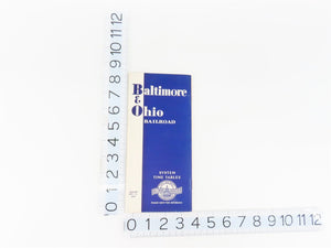 B&O Baltimore & Ohio Railroad System Time Tables - Dec. 12, 1937