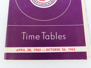 ACL Atlantic Coast Line Railroad Time Tables April 28, 1963 - October 26, 1963
