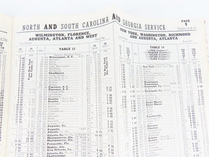 ACL Atlantic Coast Line Railroad Time Tables April 28, 1963 - October 26, 1963