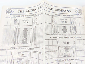 The Alton Railroad Company Time Tables September 29, 1940