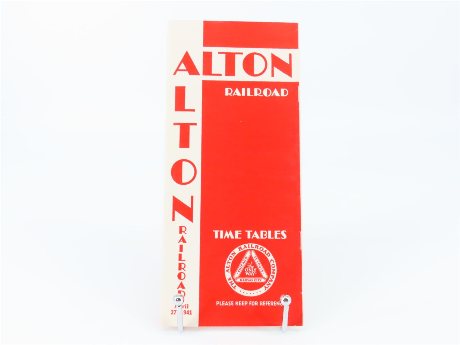 The Alton Railroad Company Time Tables April 27, 1941