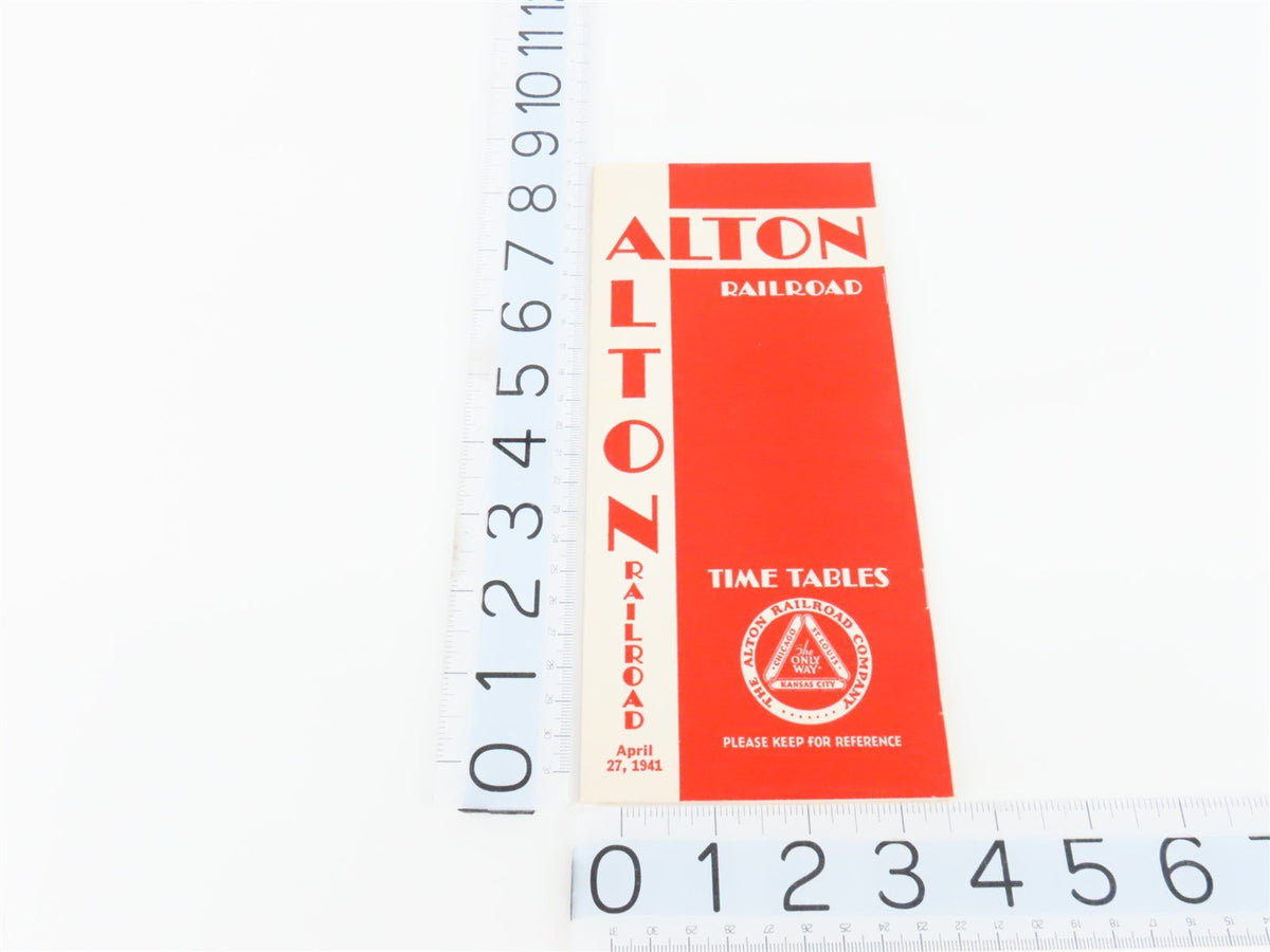 The Alton Railroad Company Time Tables April 27, 1941