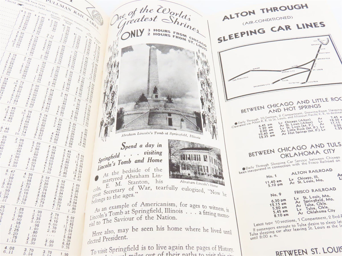 The Alton Railroad Company Time Tables April 27, 1941