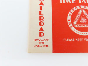 The Alton Railroad Company Time Tables Nov. - Dec. 1945 Jan., 1946