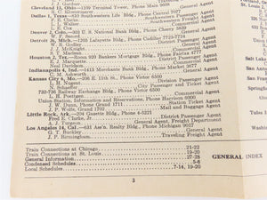 The Alton Railroad Company Time Tables Nov. - Dec. 1945 Jan., 1946