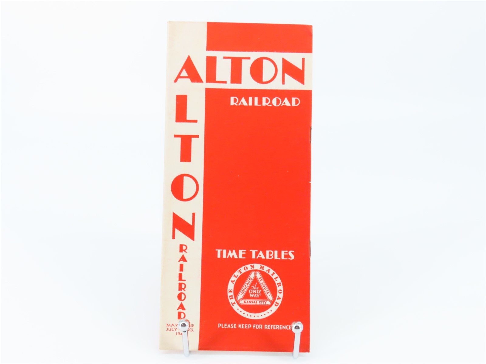 The Alton Railroad Company Time Tables May-June July-Aug. 1946