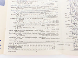 The Alton Railroad Company Time Tables September 25, 1938