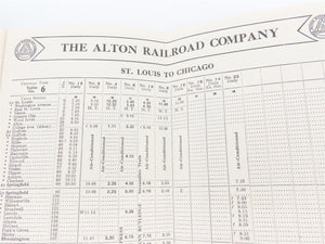 The Alton Railroad Company Time Tables September 25, 1938