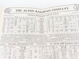 The Alton Railroad Company Time Tables April 28, 1940