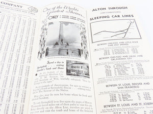 The Alton Railroad Company Time Tables April 28, 1940