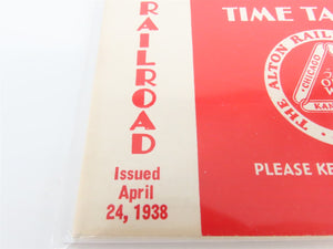 The Alton Railroad Company Time Tables April 24, 1938