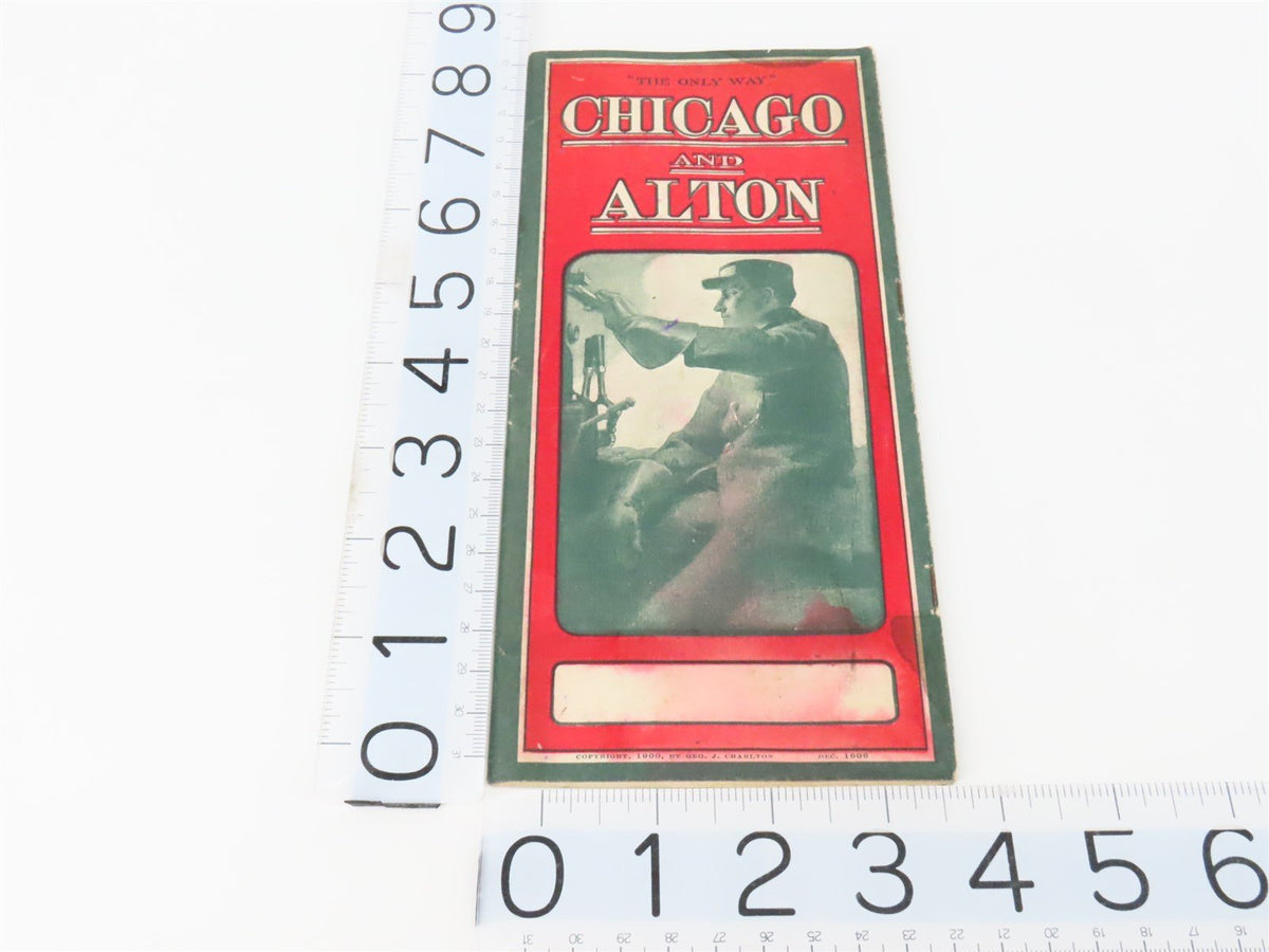 C&amp;A Chicago &amp; Alton Railroad Company Time Tables - December 1906