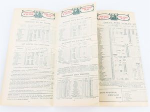 C&A Chicago & Alton Railroad Company Time Tables - December 1906