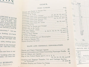 C&A Chicago & Alton Railroad Company Time Tables - December 1906