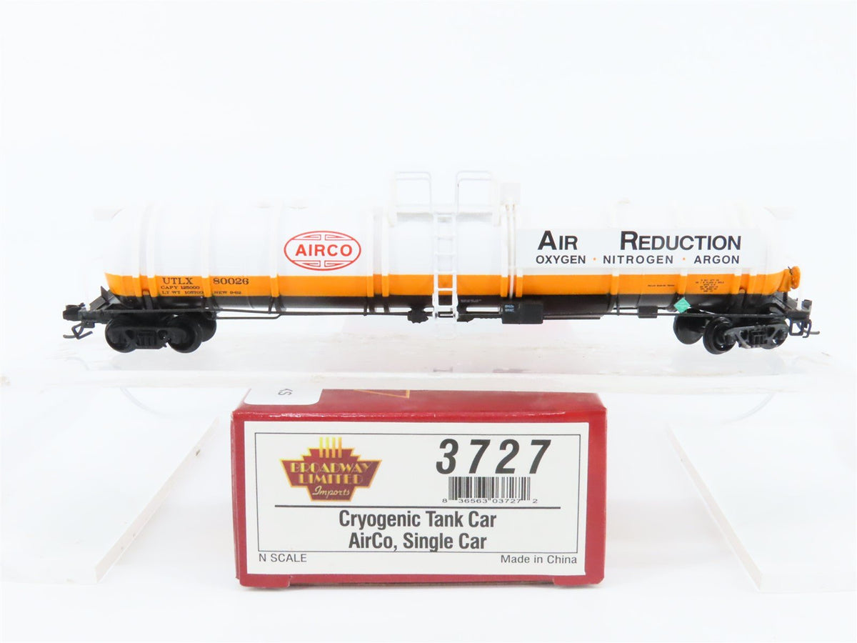 N Broadway Limited BLI 3727 UTLX AirCo Air Reduction Cryogenic Tank Car #80026