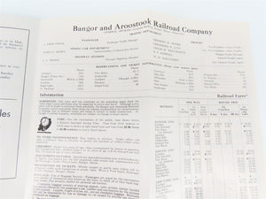 BAR Bangor and Aroostook Time Tables - September 26, 1955