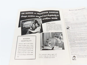 BAR Bangor and Aroostook Time Tables - September 26, 1955