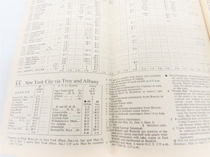 BM Boston & Maine Railroad Time Tables - April 25, 1954