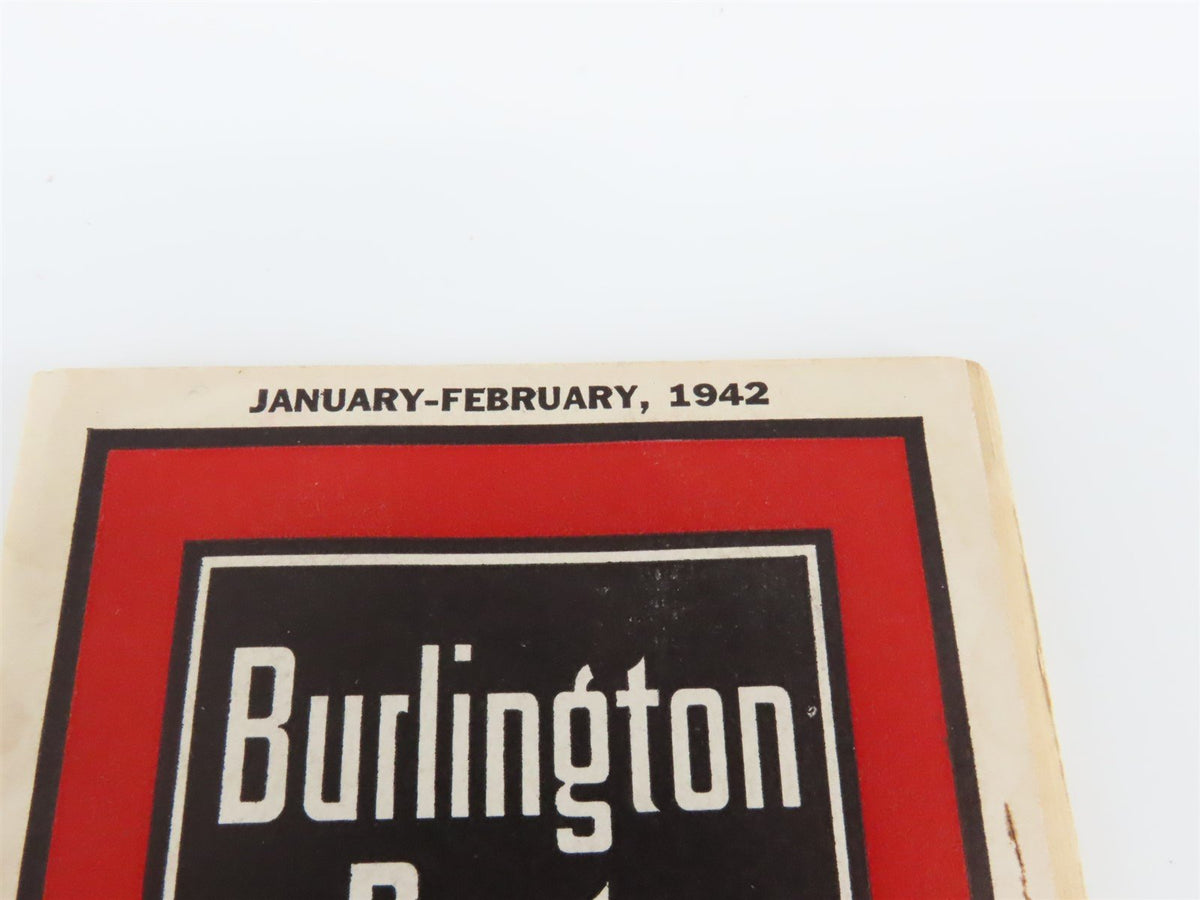 CB&amp;Q Burlington Route Railroad Time Tables - January-February, 1942