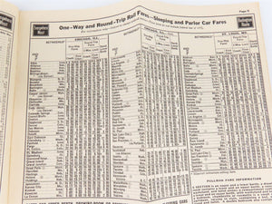 CB&Q Burlington Route Railroad Time Tables - July-September, 1943