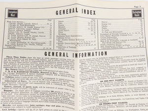 CB&Q Burlington Route Railroad Time Tables - November-December, 1941