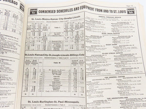 CB&Q Burlington Route Railroad Time Tables - November-December, 1941