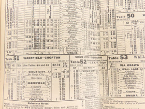 CNW Chicago & North Western Line Time Tables - August 1, 1934