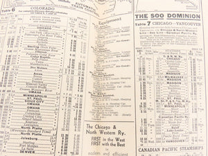 CNW Chicago & North Western Line Time Tables - September 30, 1934