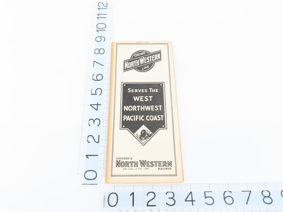 CNW Chicago &amp; North Western Line Time Tables - July 8, 1937