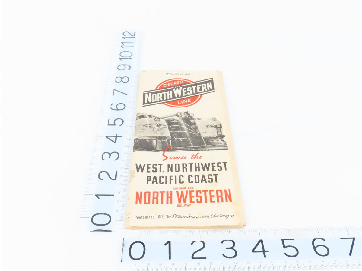 CNW Chicago &amp; North Western Line Time Tables - September 29, 1940