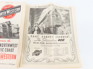 CNW Chicago & North Western Line Time Tables - February 4, 1941