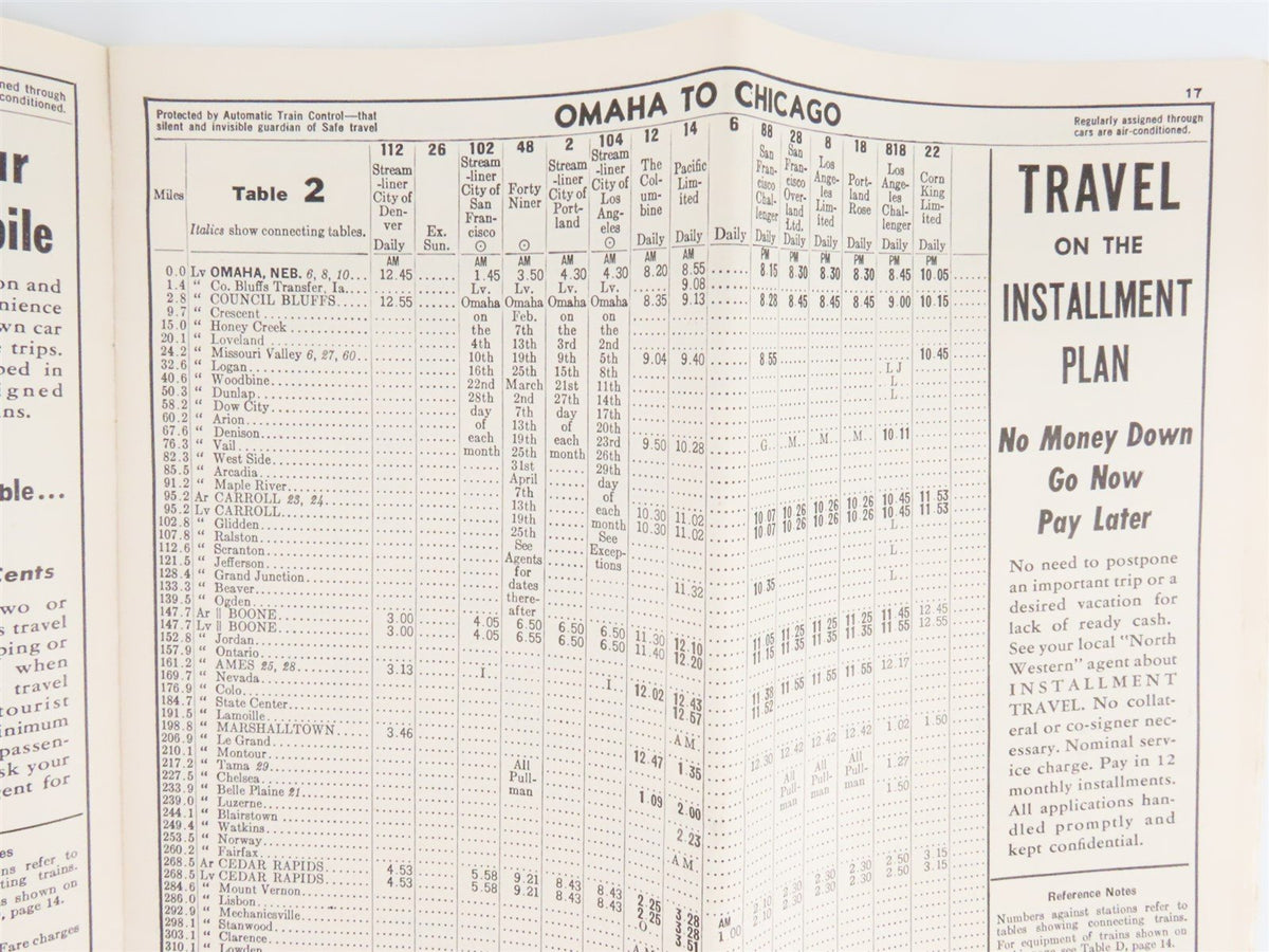 CNW Chicago &amp; North Western Line Time Tables - February 4, 1941