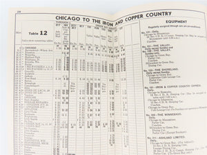 CNW Chicago & North Western Line Time Tables - February 4, 1941