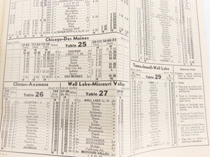 CNW Chicago & North Western Line Time Tables - February 4, 1941