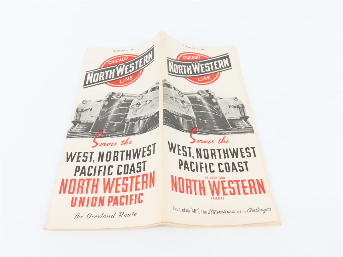 CNW Chicago &amp; North Western Line Time Tables - February 4, 1941