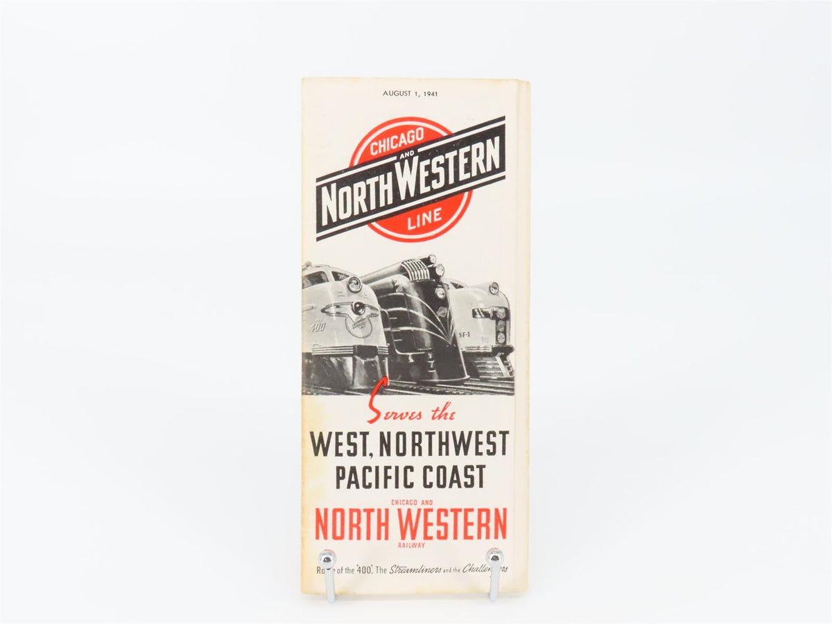 CNW Chicago &amp; North Western Line Time Tables - August 1, 1941