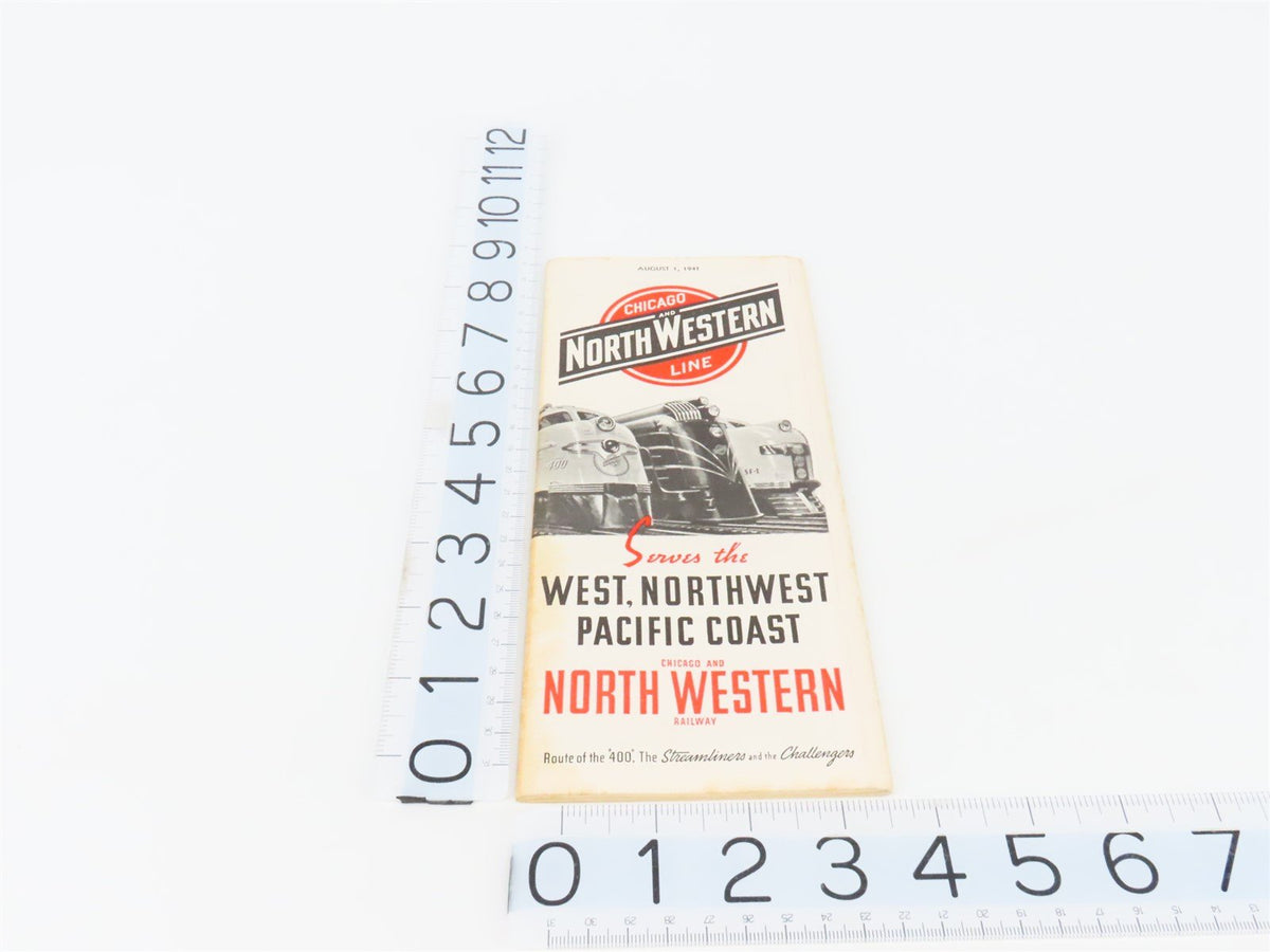 CNW Chicago &amp; North Western Line Time Tables - August 1, 1941