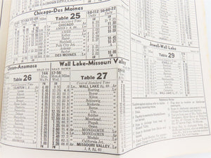 CNW Chicago & North Western Line Time Tables - August 1, 1941