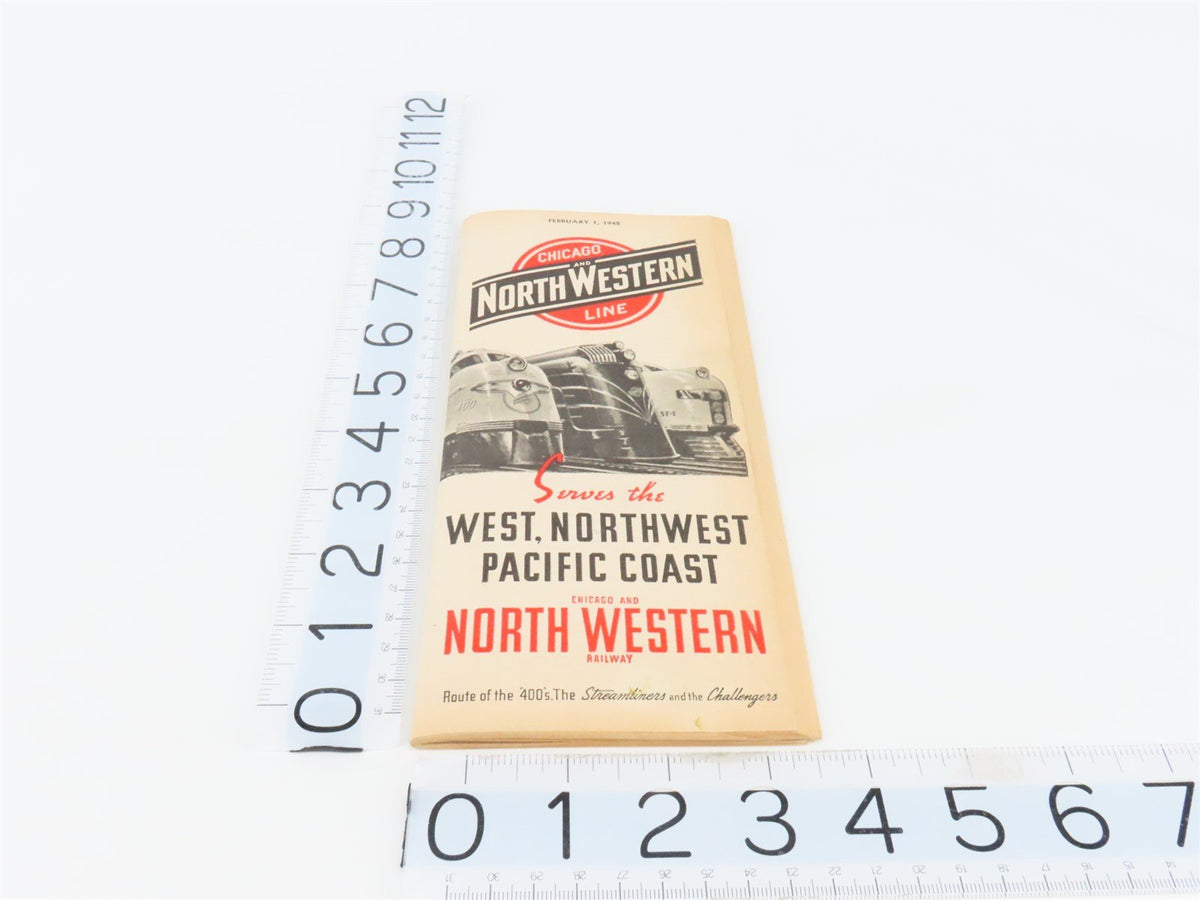 CNW Chicago &amp; North Western Line Time Tables - February 1, 1942