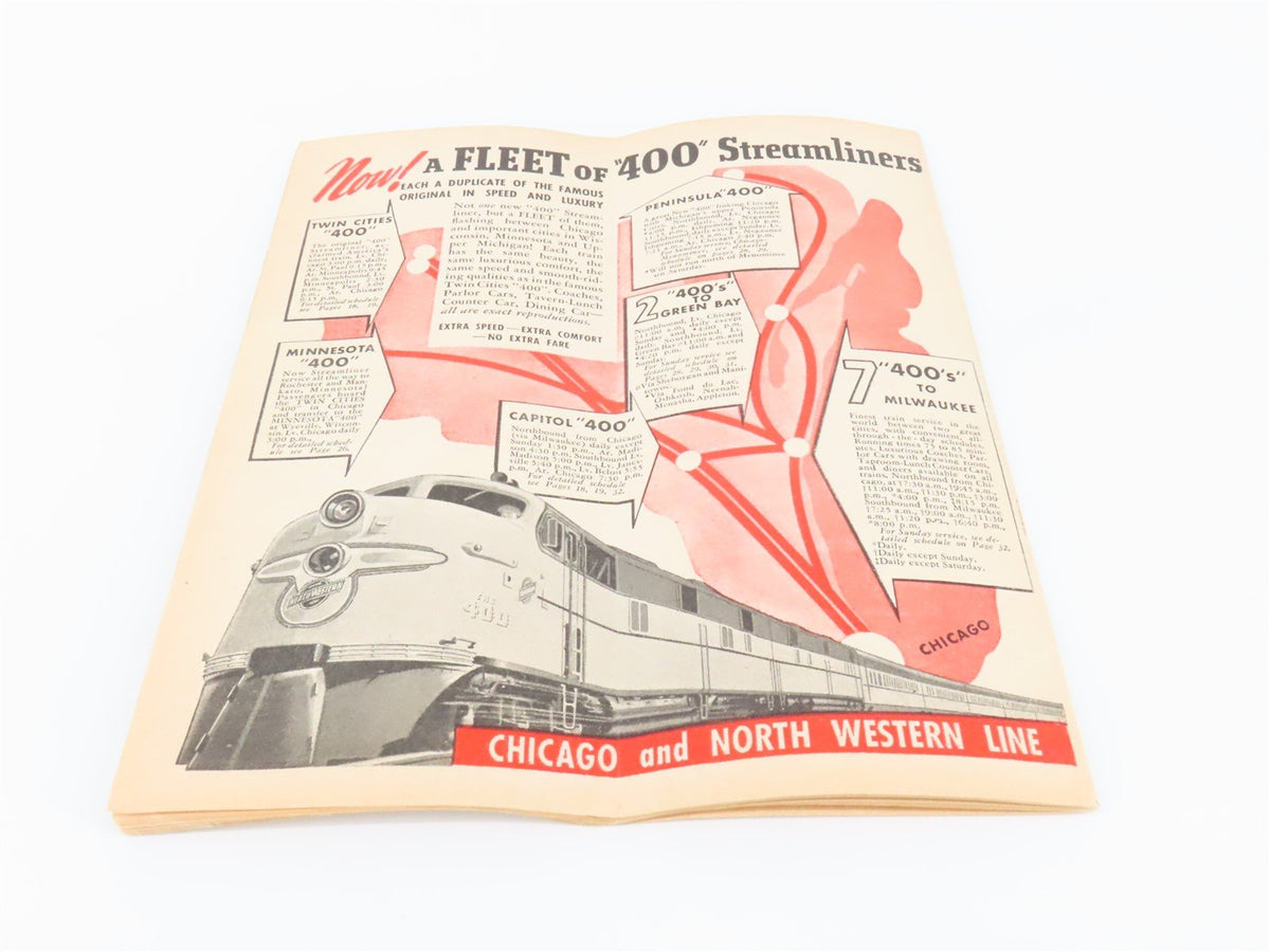 CNW Chicago &amp; North Western Line Time Tables - February 1, 1942