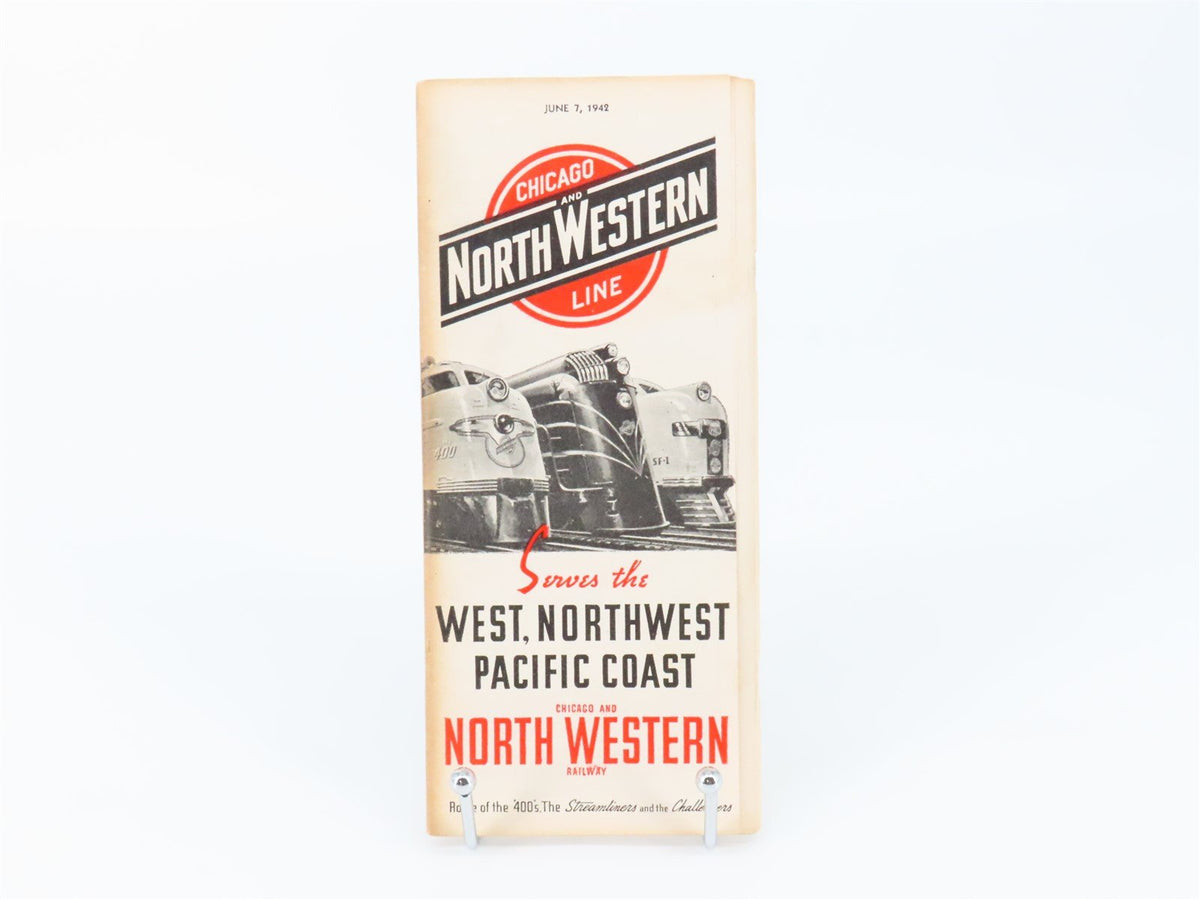 CNW Chicago &amp; North Western Line Time Tables - June 7, 1942