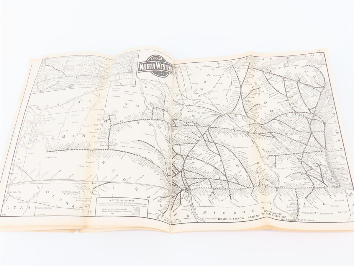 CNW Chicago &amp; North Western Line Time Tables - June 7, 1942