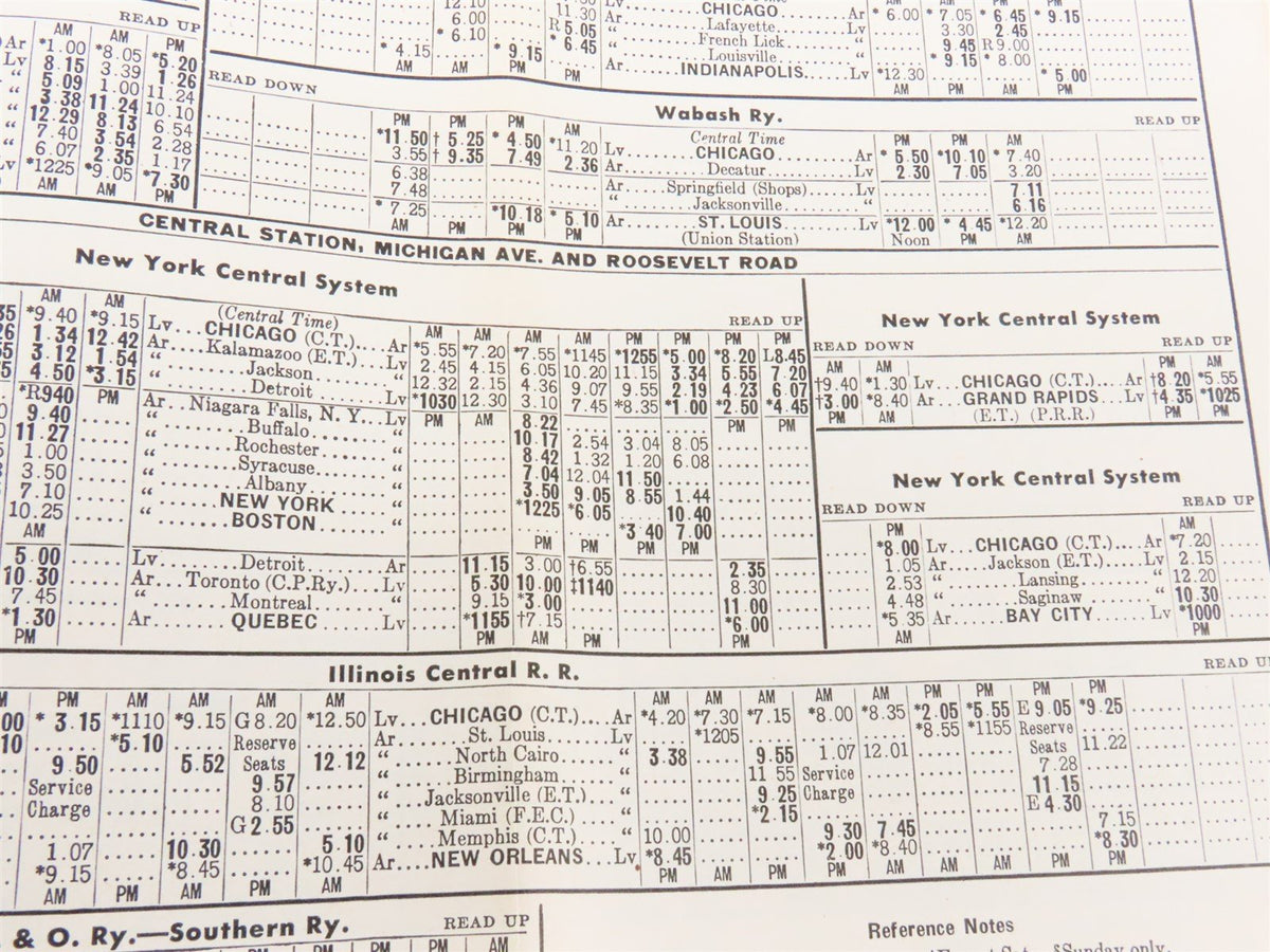 CNW Chicago &amp; North Western Line Time Tables - June 7, 1942