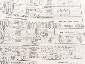 CNW Chicago & North Western Line Time Tables - June 7, 1942