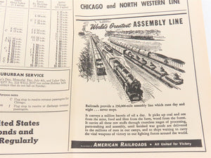 CNW Chicago & North Western Line Time Tables - December 5, 1943