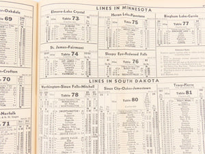 CNW Chicago & North Western Line Time Tables - December 5, 1943