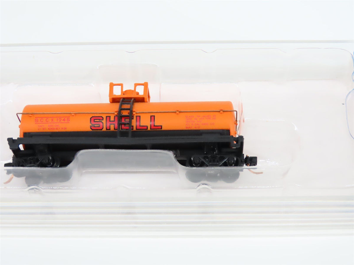 N Scale Bachmann Silver Series 73484 SCCX Shell 40&#39; Single Dome Tank Car #1245