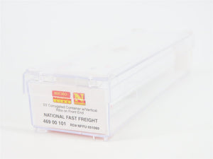 N Scale Micro-Trains MTL 46900101 National Fast Freight 53' Corrugated Container