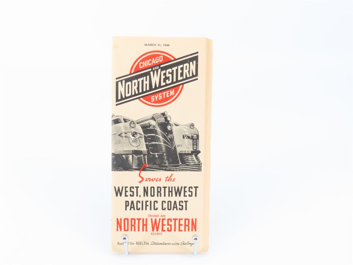 CNW Chicago &amp; North Western Line Time Tables - March 31, 1946