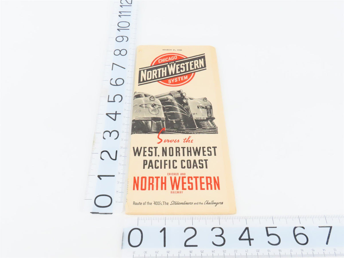 CNW Chicago &amp; North Western Line Time Tables - March 31, 1946